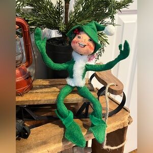 Annalee 10" Green Christmas Elf